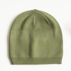 Olive Green Cashmere Blend Beanie